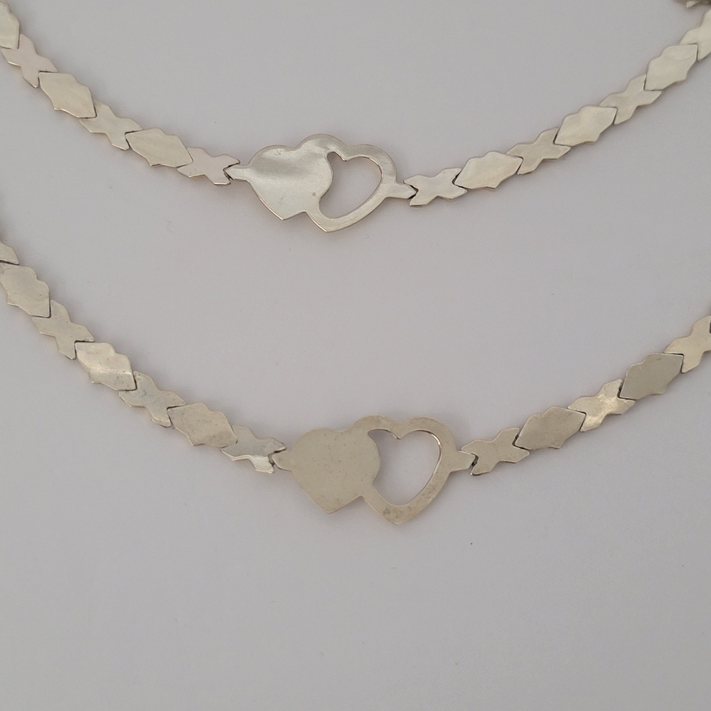 Yaf 925 Sterling Silver Pendant Bracelet And Necklace Set - Picture 8 of 13